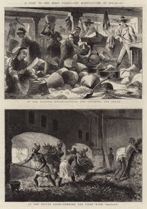 Batı Hint Adaları Ziyareti, Şeker İmalatı, III (gravür) by English School