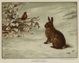 Bir Kış Şarkısı (chromolitho) by English School