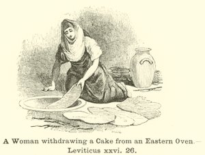 Doğu Fırınından Pasta Çeken Bir Kadın, Levililer, xxvi, 26 by English School