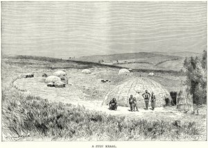 Bir Zulu Boncuğu (gravür) by English School