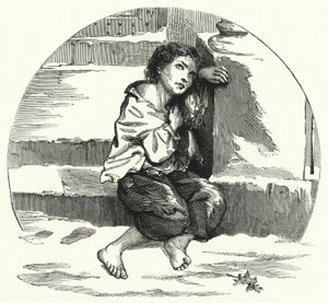 Karda dilenen bir çocuk (lito) by English School