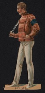 Bir foiler, eskrim (chromolitho) by English School