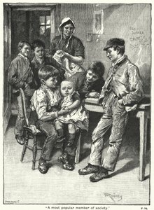 "Toplumun en popüler üyesi" (gravür) by English School