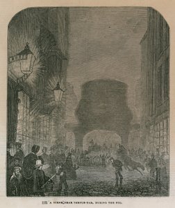 Temple Bar yakınlarında bir sahne by English School