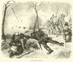 Bir mermi fırtınası, Ocak 1871 by English School