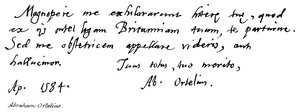 İbrahim Ortelius by English School