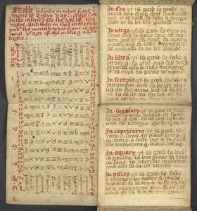 Ekle. 17367, f.2r, Almanak