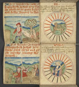 Ekle. 17367, f.6r Leo & Virgo, Almanak