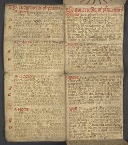 Ekle. 17367, f.9r, Almanak