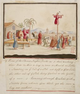 Ekle. 5353, f.71 Çeşitli Ulusların Kostüm Koleksiyonlarından Çinli hokkabazların bazı numaraları by English School