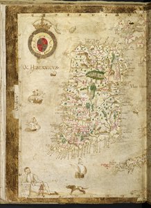 Ekle. 62540, ff.3v-4, Büyük Britanya ve İrlanda Haritası, 