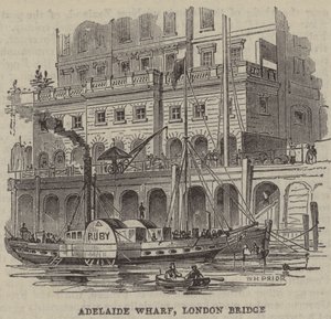 Adelaide Wharf, Londra Köprüsü by English School