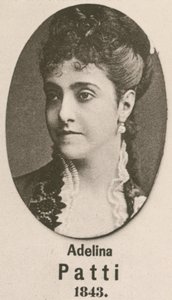 Adelina Patti (gravür) by English School