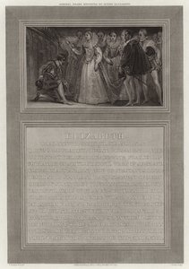 Amiral Drake, Kraliçe Elizabeth tarafından şövalye ilan edildi by English School