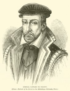 Amiral Gaspard de Coligny (gravür) by English School