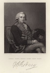 Amiral George Brydges Rodney by English School