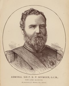 Amiral Sir F B P Seymour, GCB, Şimdiki Lord Alcester (gravür) by English School