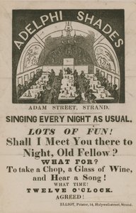 Adelphi Shades, Adam Street, Strand için ilan by English School