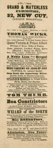 Fergusons Grand ve Oriental Promenade and Exhibition, 32 New Cut, Lambeth, Londra İlanı by English School