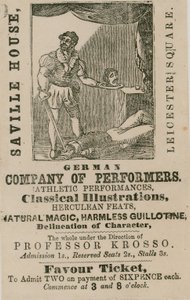 Alman Performans Sanatçıları Şirketi, Saville House, Leicester Square, Londra için reklam by English School