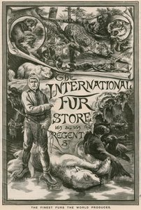 The International Fur Store, 163 & 165 Regent Street, Londra İlanı by English School