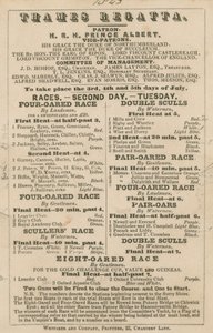 Thames Regatta için reklam, 1843 by English School