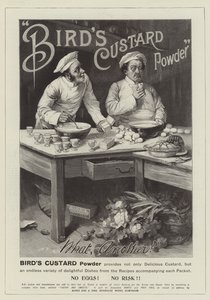 Reklam, Kuş Muhallebi Tozu (gravür) by English School
