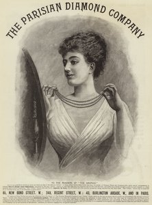 Reklam, Parisli Elmas Şirketi (gravür) by English School