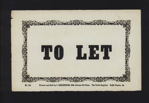Reklam: To Let (tür) by English School