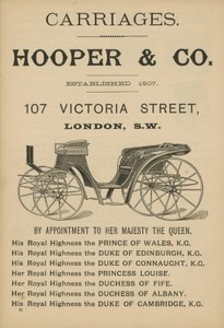 Hooper & Co vagonları için reklam by English School