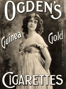 Ogden's Guinea Gold Cigarettes (litho) reklamı by English School