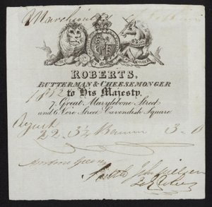 Roberts, butterman ve cheesemonger, Londra için reklam by English School