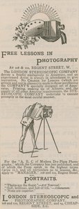 Londra Stereoskopik ve Fotoğraf Şirketi Reklamı by English School