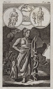 Aesculapius (gravür) by English School
