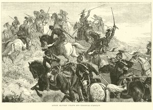 Uhlans ve Chasseurs dAfrique arasındaki ilişki, Ağustos 1870 by English School