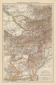 Afganistan ve Belucistan (renkli taş baskı) by English School