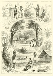 Afrika, Kaffraria (gravür) by English School