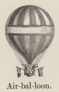 Hava balonu (gravür) by English School