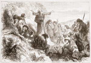 Rhone kıyısında Albigensian tapanlar, James Aitken Wylie (1808-1890) tarafından Protestanlığın Tarihinden bir örnek, pub. 1878 by English School
