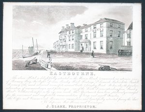 Albion Hotel, sahibi J Blake için ticari kart by English School