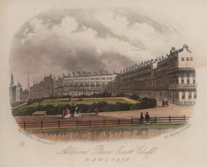 Albion Place, East Cliff, Ramsgate, Kent (renkli gravür) by English School