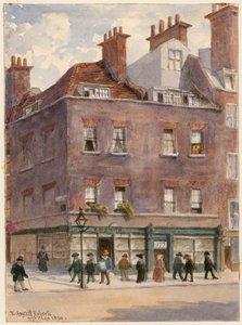 Aldersgate Street, Londra, 27 Mayıs 1890 (kağıt üzerinde wc) by English School