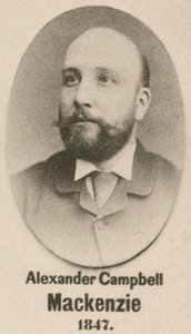 Alexander Campbell Mackenzie (gravür) by English School