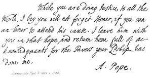 Alexander Pope (1688-1744), Earl Halifax