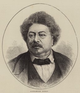 Alexandre Dumas (gravür) by English School