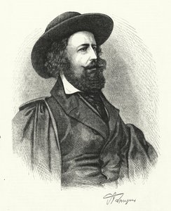 Alfred Lord Tennyson (gravür) by English School