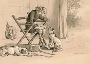 Alfred learning to read by English School