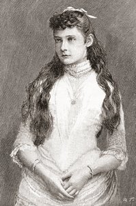 Hessen'li Alix ve daha sonra Ren tarafından Alexandra Feodorovna by English School