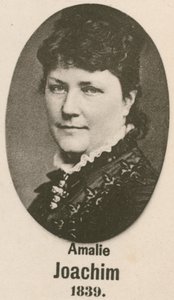 Amalie Joachim (gravür) by English School