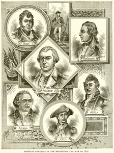 1812 Devrimi ve Savaşının Amerikan Generalleri by English School